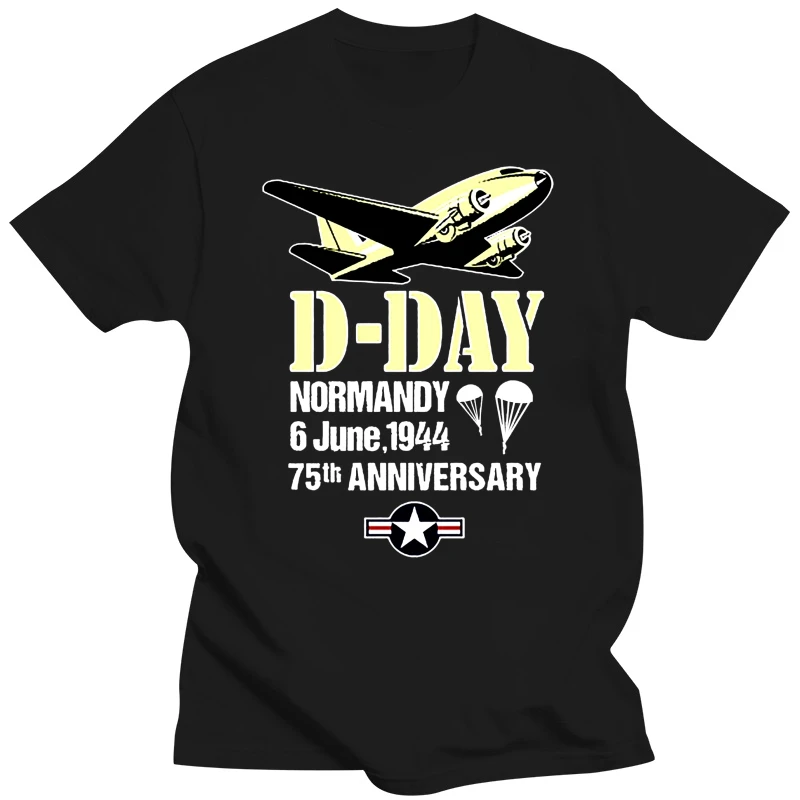 Men t-shirt D Day 75th Anniversary Normandy Landings Invasion Douglas C 47 Dakota Aircraft Shirt tshirt Women t shirt