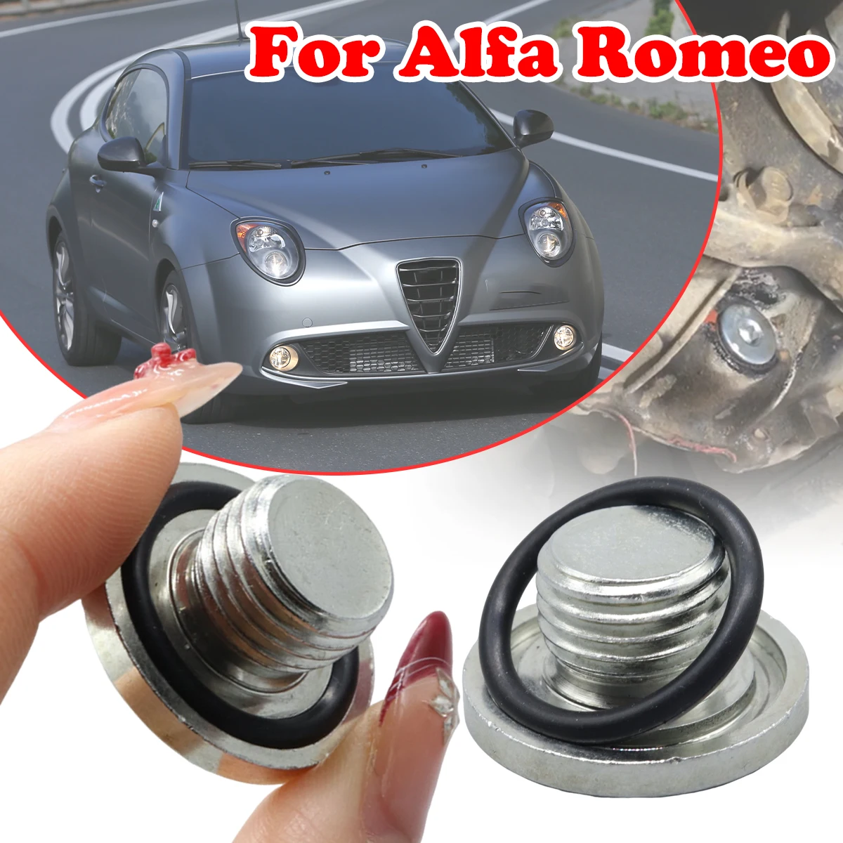 

2pcs M14X1.5 Engine Oil Drain Sump Plug Bolt Metal Screw Car Accessories 46823509 46823517 For Alfa Romeo MiTo 2008-2018 159 939