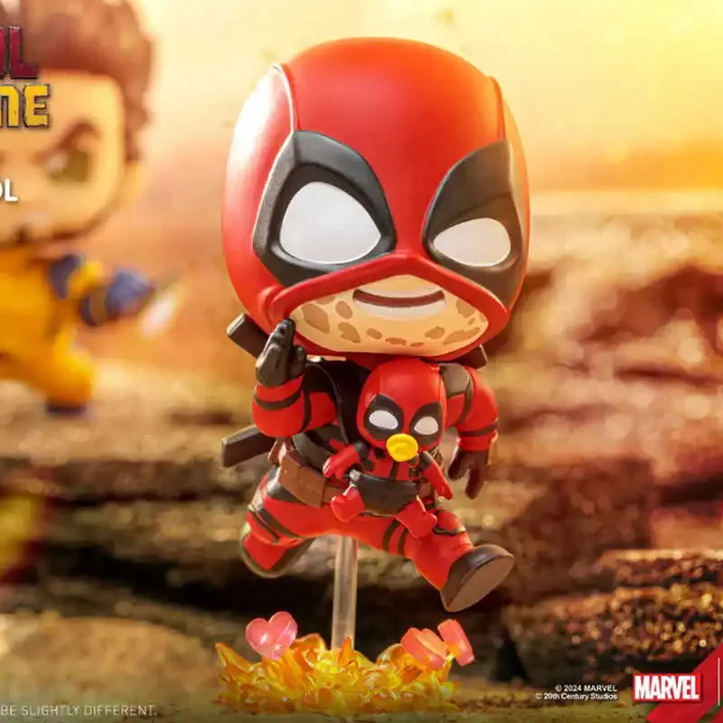 ฟิกเกอร์ Deadpool และ Wolverine blind BOX Q สไตล์ Deadpool กล่องลึกลับ Kawaii สำหรับตุ๊กตาของขวัญเด็ก