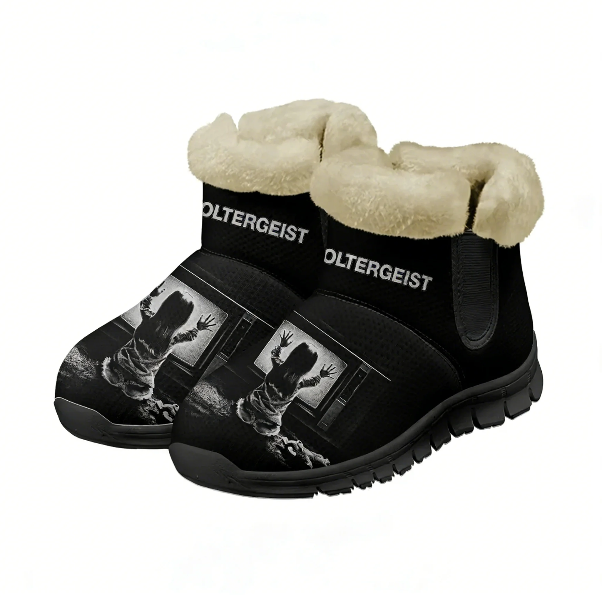 

Зимние ботинки Poltergeist для мужчин, женщин и подростков, теплые ботинки высокого качества, персонализированные модные повседневные легкие кроссовки, обувь на заказ