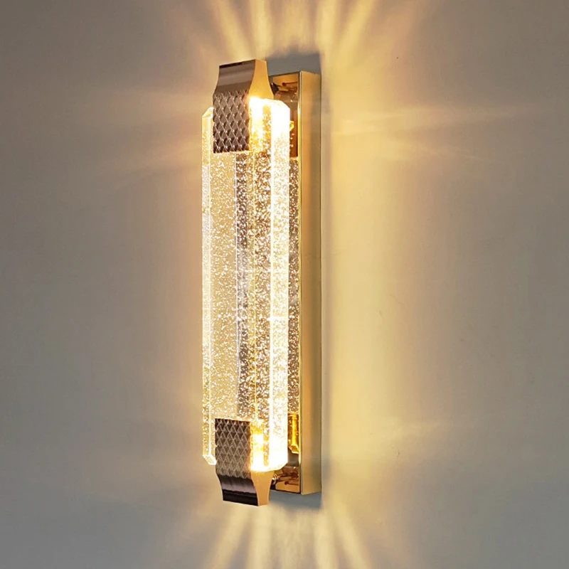 Outdoor Villa Courtyard Light Luxury Bubble Crystal Living Room Wall Lamp Bedroom Bedside Light Waterproof Outdoor Balcony Light