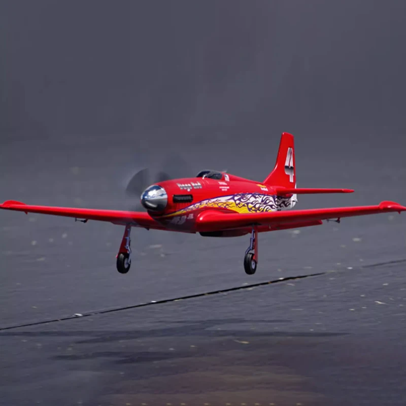 Fms 1100mm P51 V2 máquina de carreras de caballos salvajes 3d deporte Rc modelo de avión de carreras simulación eléctrica avión ensamblado de ala fija