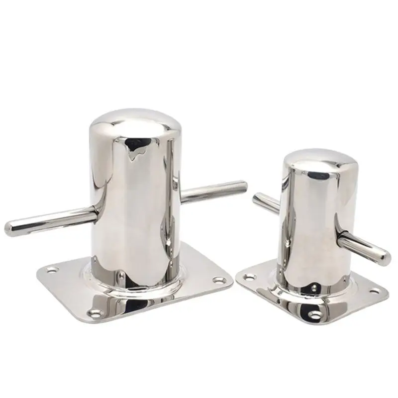 AEE2-90/120MM Single Mooring Bitt Stainless Steel Single Mooring Bitt Heavy Duty Bollard Cleat Marine Accessories 2PCS