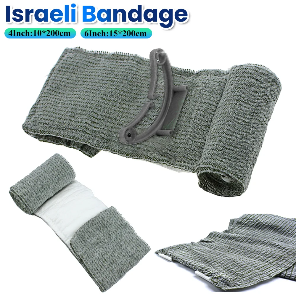 Israeli Bandage 4/6in Wound Dressing Emergency israel-Bandage Combat Compression First Aid IFAK Trauma  Medical