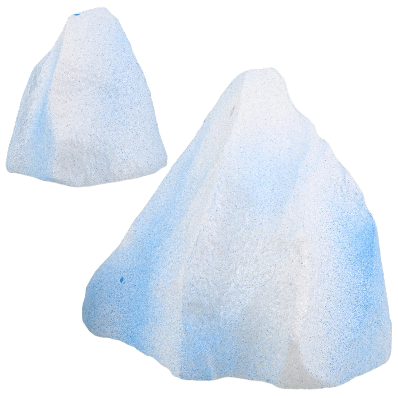 

2Pcs Simulation Rockery Decor Miniature Artificial Iceberg for Tabletop Ornament Desk Iceberg Cake Baking Decoration Landscape