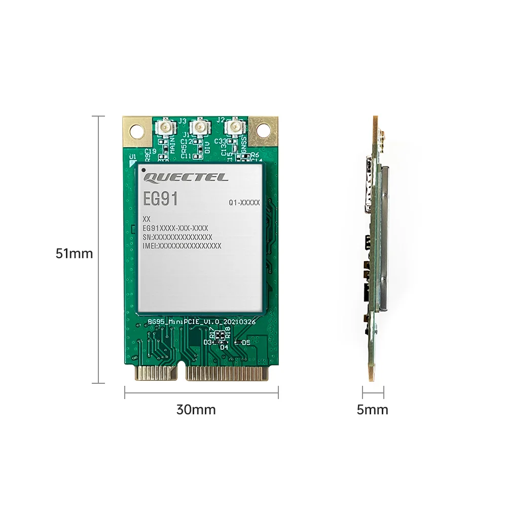 Quectel EG91-EX MINI PCIE Module with Nano SIM Card slot LTE Cat1 IoT module for EMEA