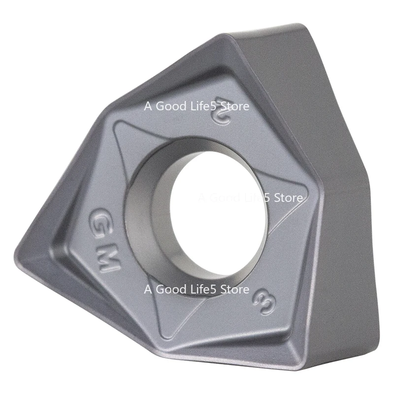 

Подходит для вставки с числовым программным управлением WNMU080608. Двусторонняя фрезерная головка из вольфрамовой стали в форме персика. Твердосплавное зерно.