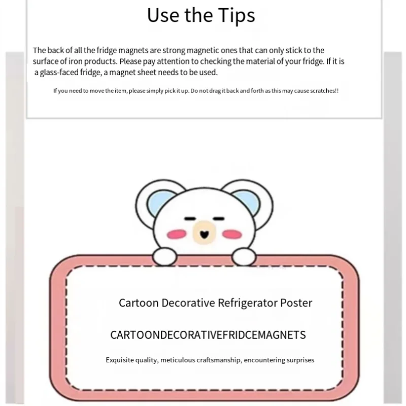 Nuovo modello Tamagotchi Simpatico cartone animato Creatività Attrazione magnetica morbida Magnete da frigorifero Arredamento per la casa Decorazione senza traccia