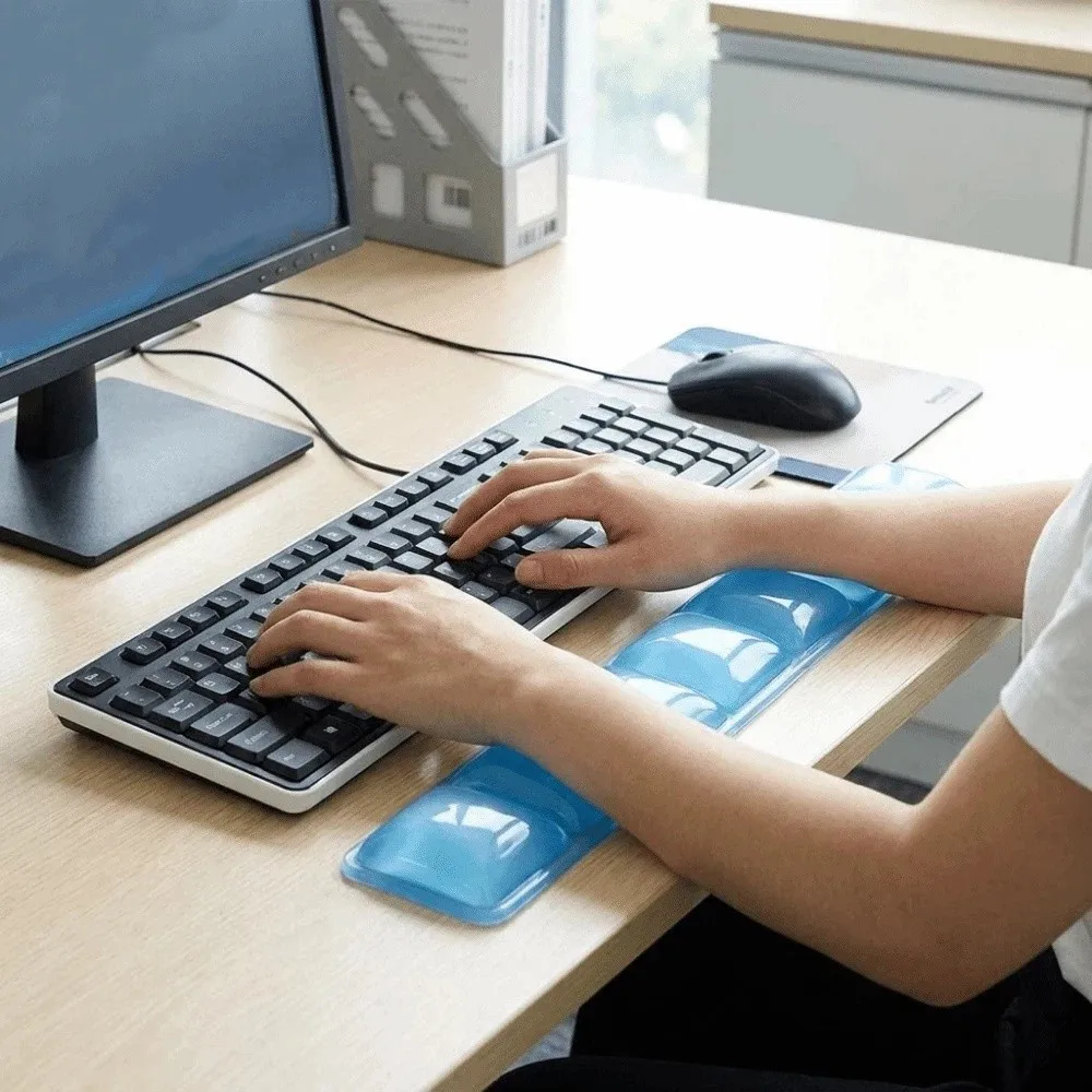 Creative Clear Mouse Wrist Rest Transparent Ergonomic Gel Wrist Rest Pad Non-slip Jelly Silicone Gel Wrist Pad
