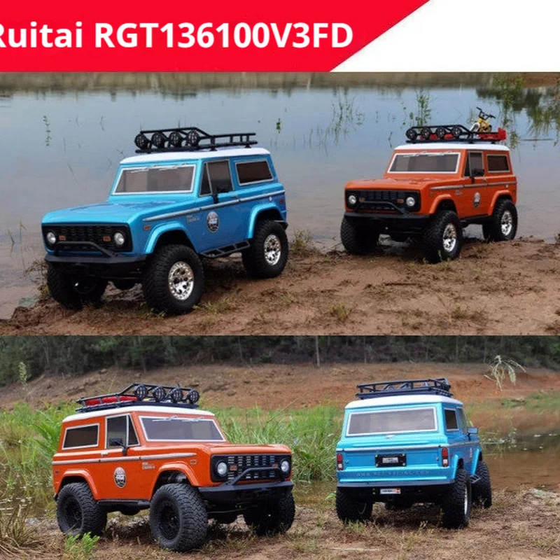 루이타이 RGT 1/10 4WD 포드 브론코 사륜구동 안티 리얼 클라이밍 카 무선 조종 자동차 136100V3FD