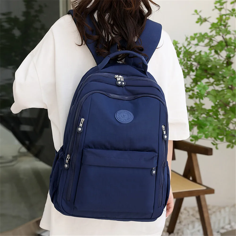 2023 New College Student Backpack Women Laptop Backpacks Travel Business Multi-function Backpack Casual Teen Girls School Bags