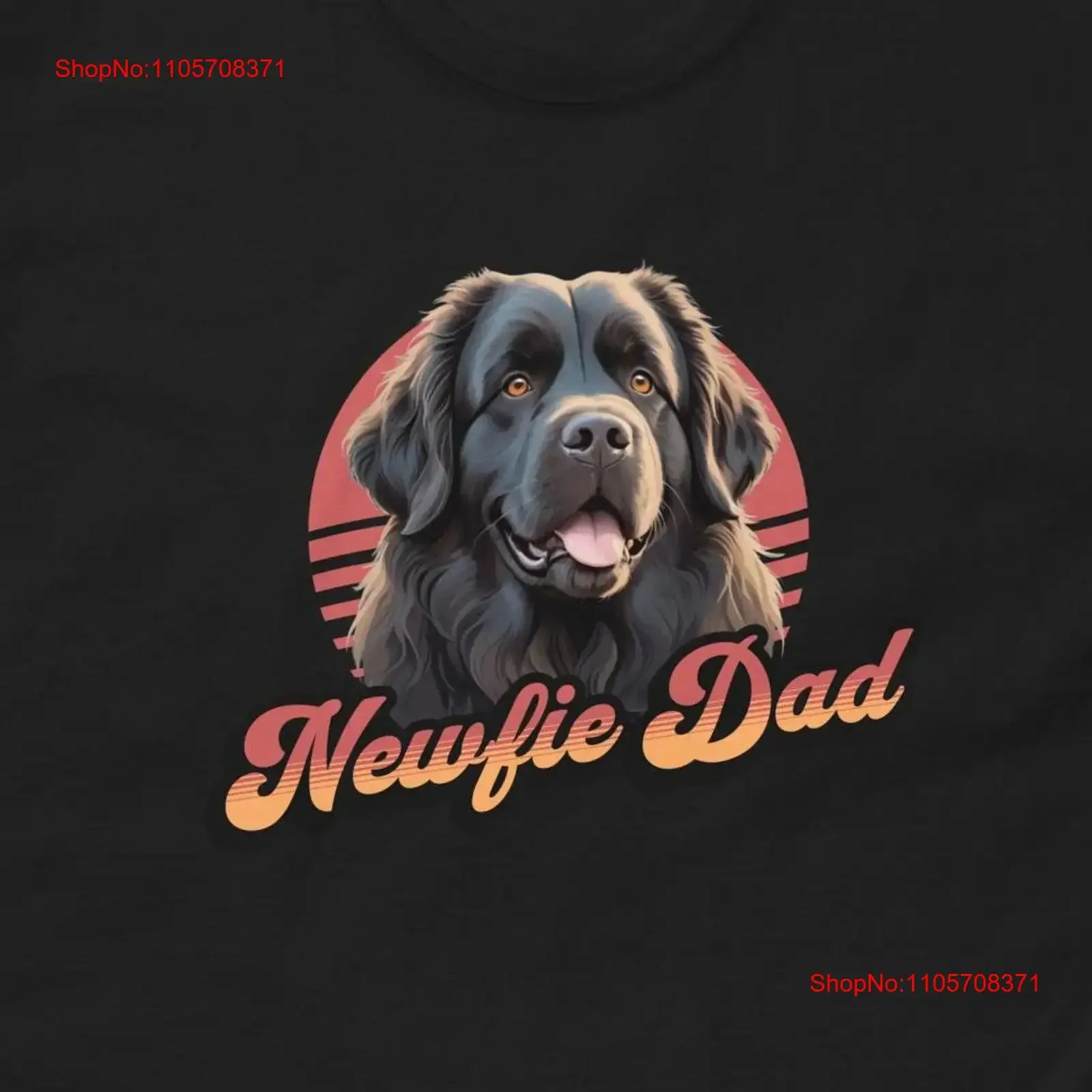 Newfoundland T Shirt tee Dog Dad Father for lover owner Newfie vintage Washed Unisex Slightly graphic Versatile fashion Stylish