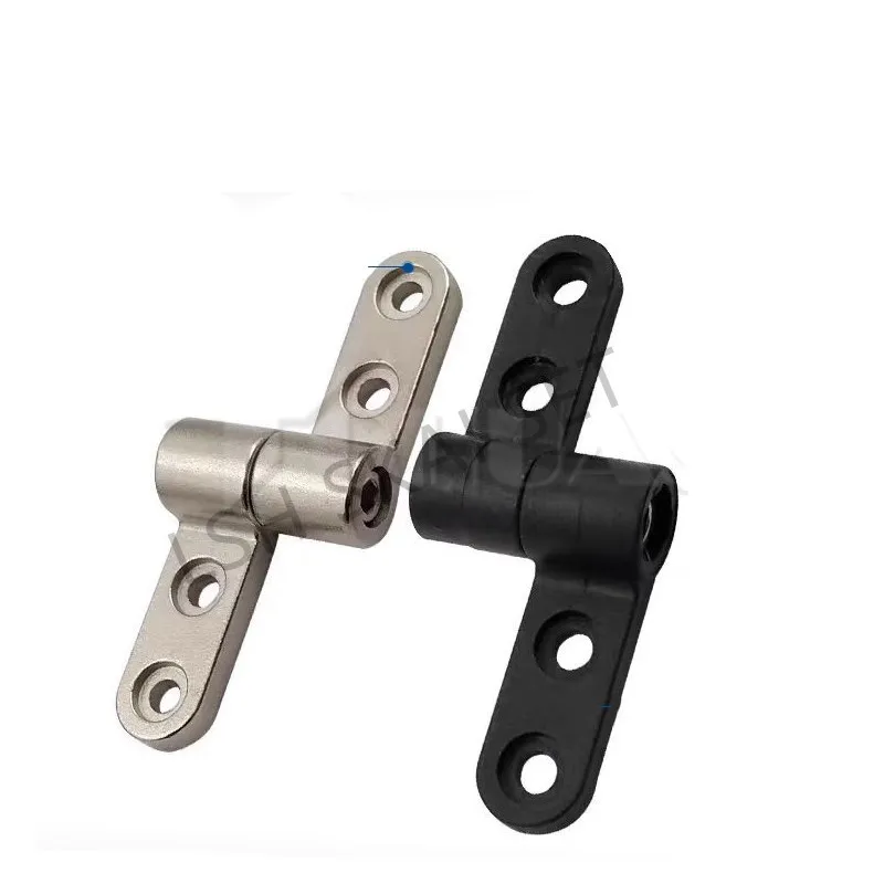 1 Pair 360-degree Rotatable Adjustable Hinge Rotating Shaft Positioning Damping Hinge Furniture Hardware Zinc Alloy Mini Hinge