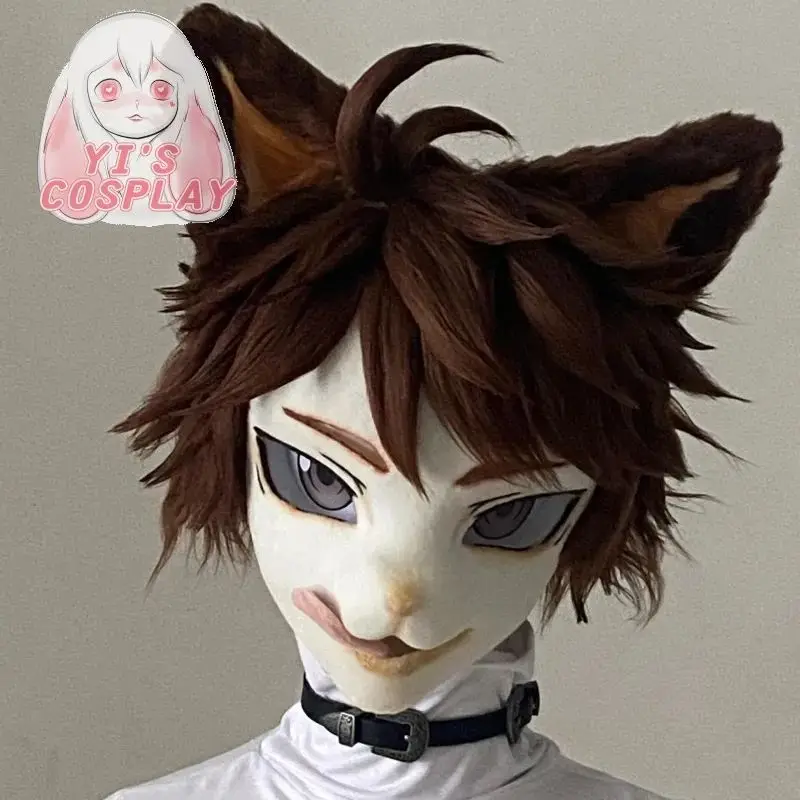 

Yis cosplay Custom Furry head Kigurumi Head Cosplay Kemono Fursuit Handmade Headsets Beast Customized Fursuit Kemono Head