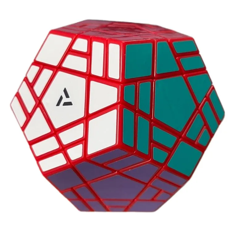 AJ Split Megaminx Magic Cube Speed Cube Strange Shape Puzzle Stickerless Cube Puzzle Toys