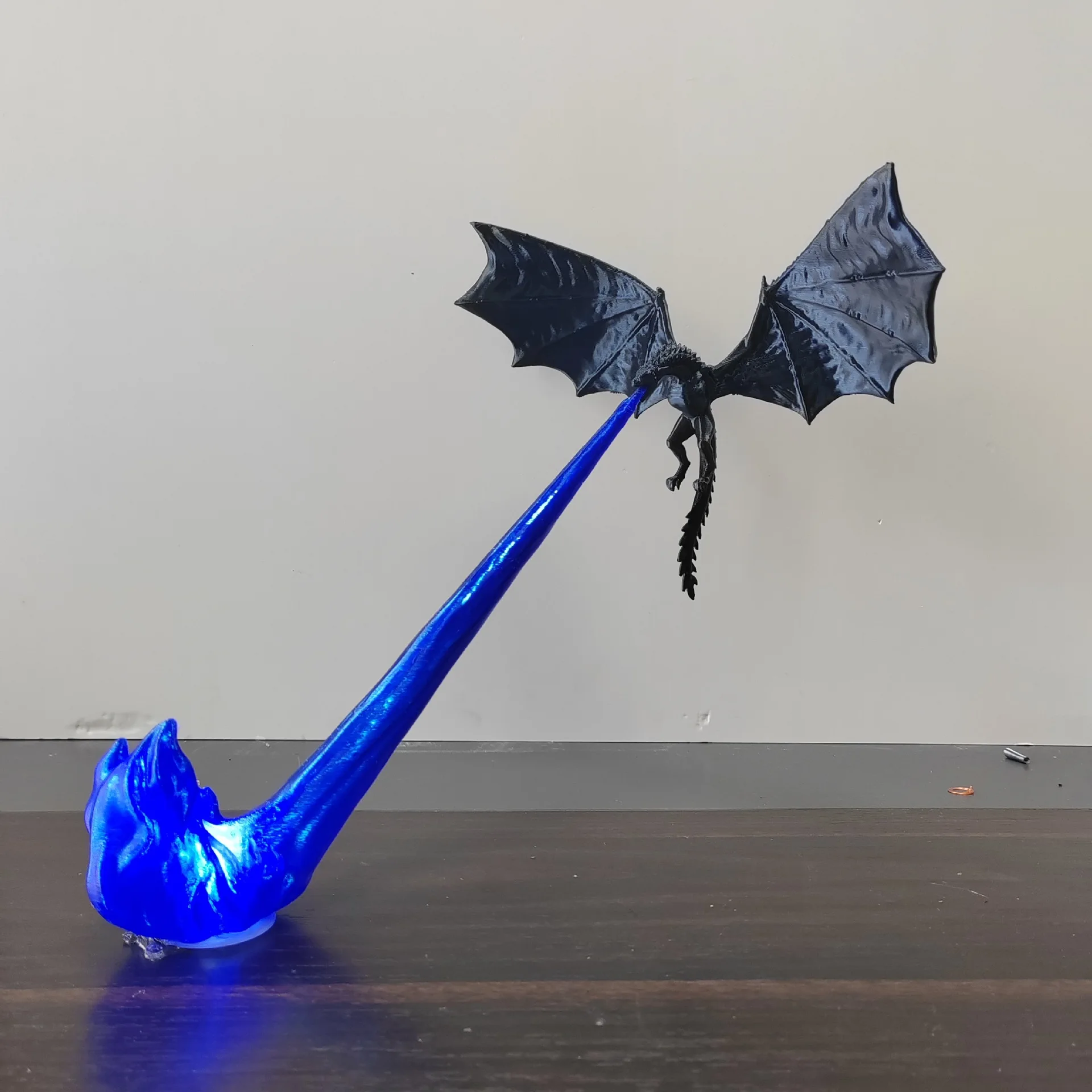 Dragon Flame Decor 3D Dragon Flame Book Nook Flying Fire Dragon Statue Unique Christmas Birthday Gift for Dragon Lovers Home USe view 4
