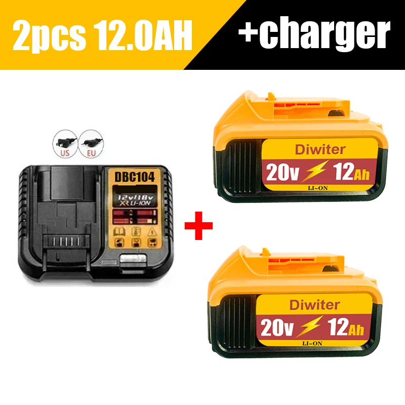 พลังใหม่สำหรับแบตเตอรี่ลิเธียม DEWALT 20V ชาร์จไร้แปรงขนาดกะทัดรัดไขควงไฟฟ้ามือสว่านกระแทก DCD805