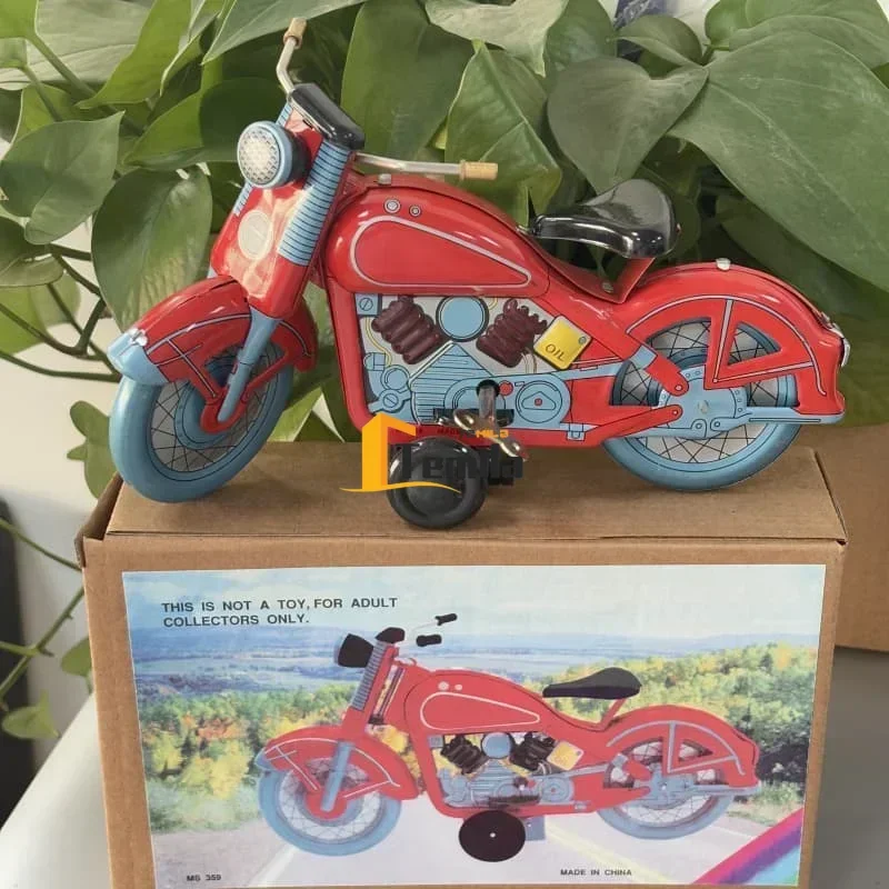 Opwindspeelgoed IJzeren motorfiets Nostalgische persoonlijkheid Ornament Creatieve collectie Fotografie Props IJzeren handwerk Decoratie