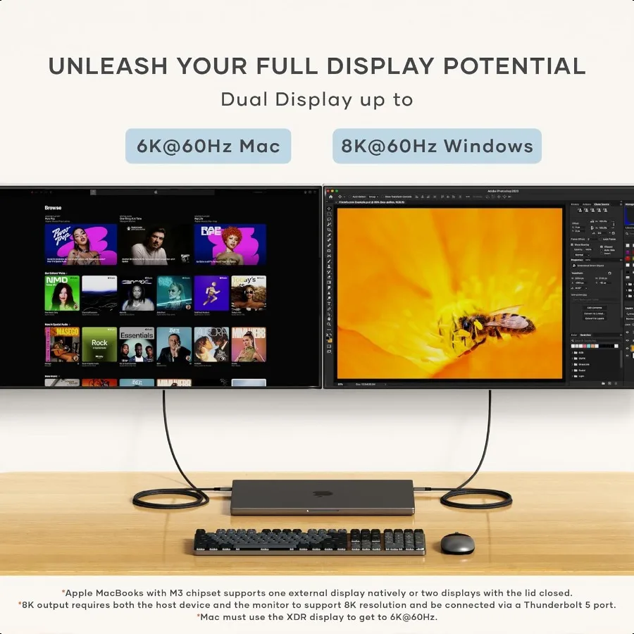 كابل USB4 V2 Pro كابل USB C بطول 1.2 متر 3.9 قدم حتى 120 جيجابت في الثانية نقل البيانات 240 وات توصيل الطاقة شاشة 8K Thunderbolt 5 4 3 متوافق