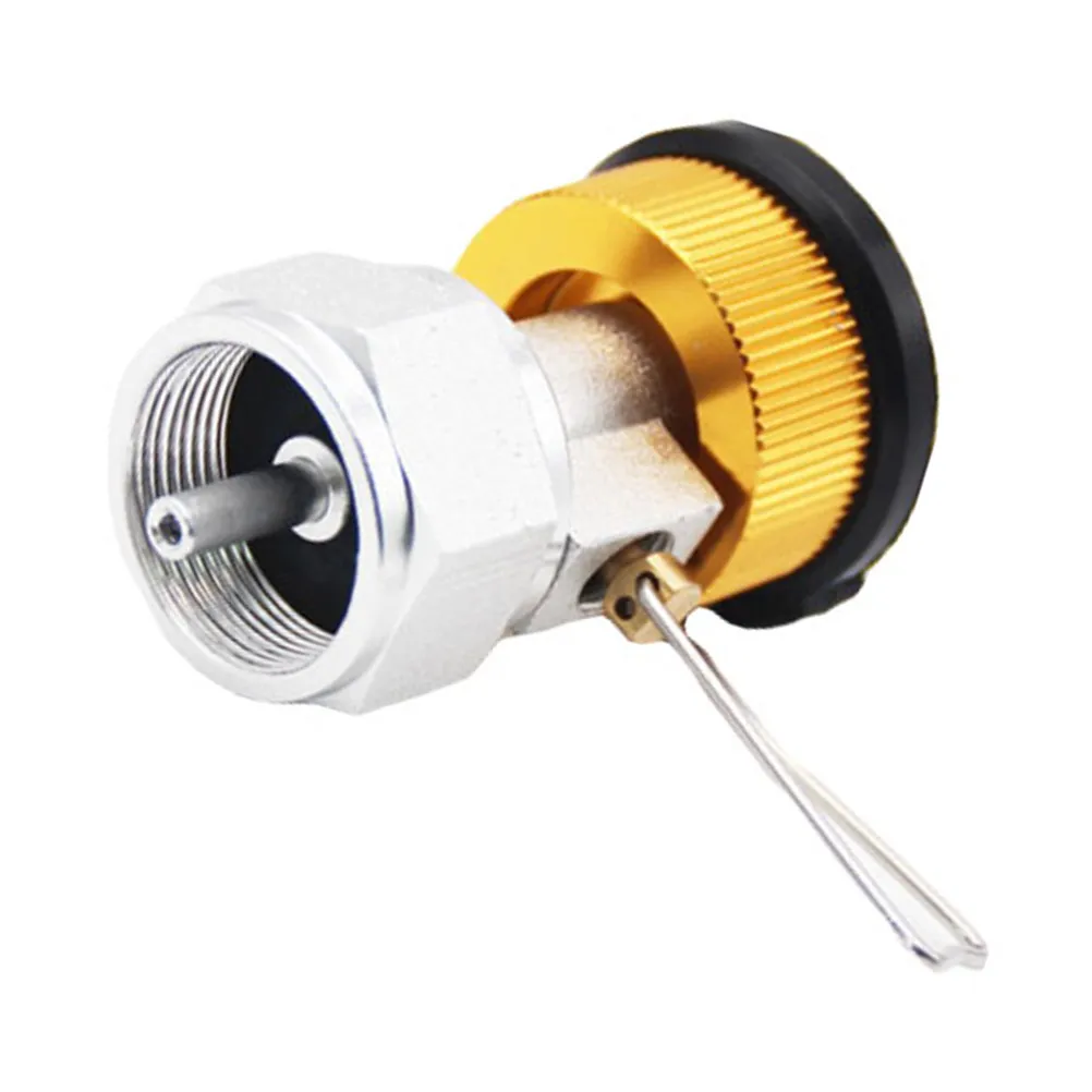 Interactive Gas Charging Valve Propane Tank Adapter for Camping Hiking Outdoor Refill Dual Gas Filling Adapter Heavy Duty