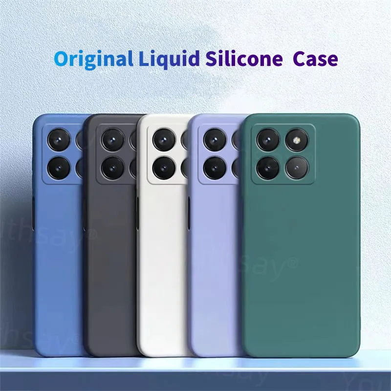 Para xiaomi 15t caso xiaomi 15t pro capa funda coque escudo macio original líquido silicone câmera protetor traseiro pára-choques xiaomi 15t