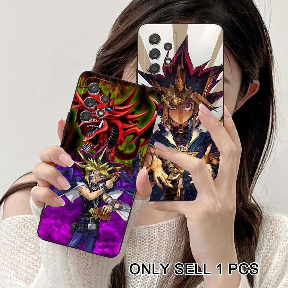 Funda de teléfono Yugioh Yami Yugi para Samsung Galaxy A56 55 54 53 52 51 36 35 34 23 16 15 5G, funda protectora de TPU suave a prueba de golpes