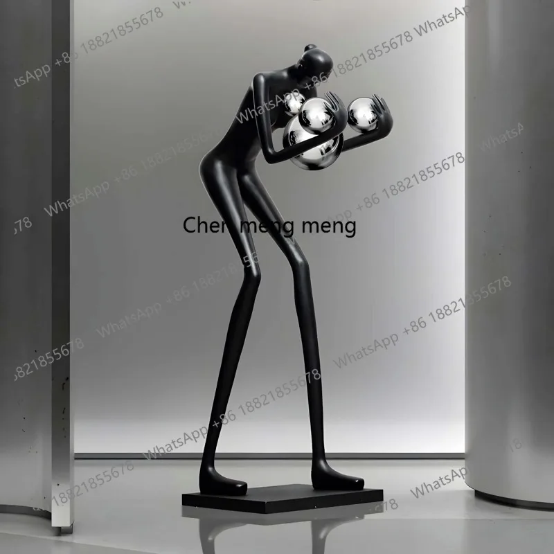 

Humanoid sculpture floor lamp, creative sofa lamp exhibition hall, large-scale art ornament