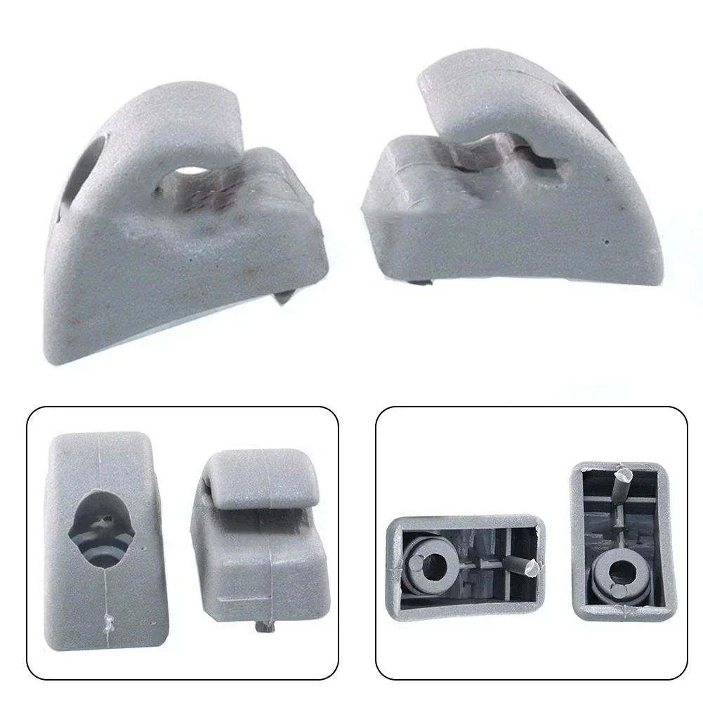 2Pcs Sun Visor Clips For CHERY QQ QQ3 Mount Bracket Holder Car Buckles Clips Gray Auto Sun Visor Support Clip Retainer Hook