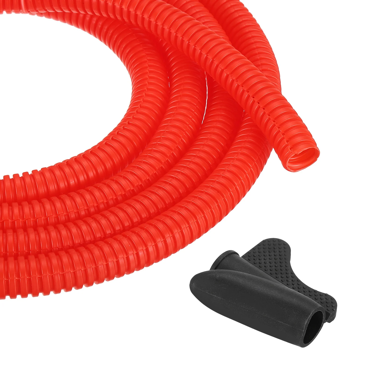 3/8 Inch 10-100ft Split Wire Loom Tubing Flexible Cord Protectors with Installation Tool Cable Management Sleeve Conduits Cover