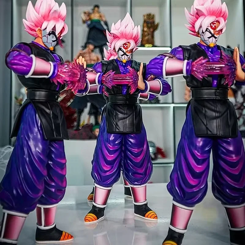 

Dragon Ball Super Saiyan Pink Kakarotto Handmade Quadratic Model Toy Figure Collectible Secondary Peripheral Table Decoration