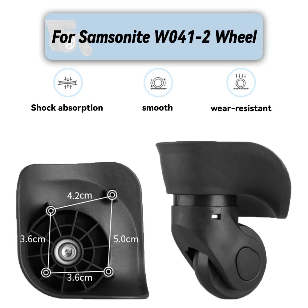 

Suitable For Samsonite W041-2 Universal Wheel Replacement Suitcase Rotating Smooth Silent Shock Absorbing Wheel Accessories