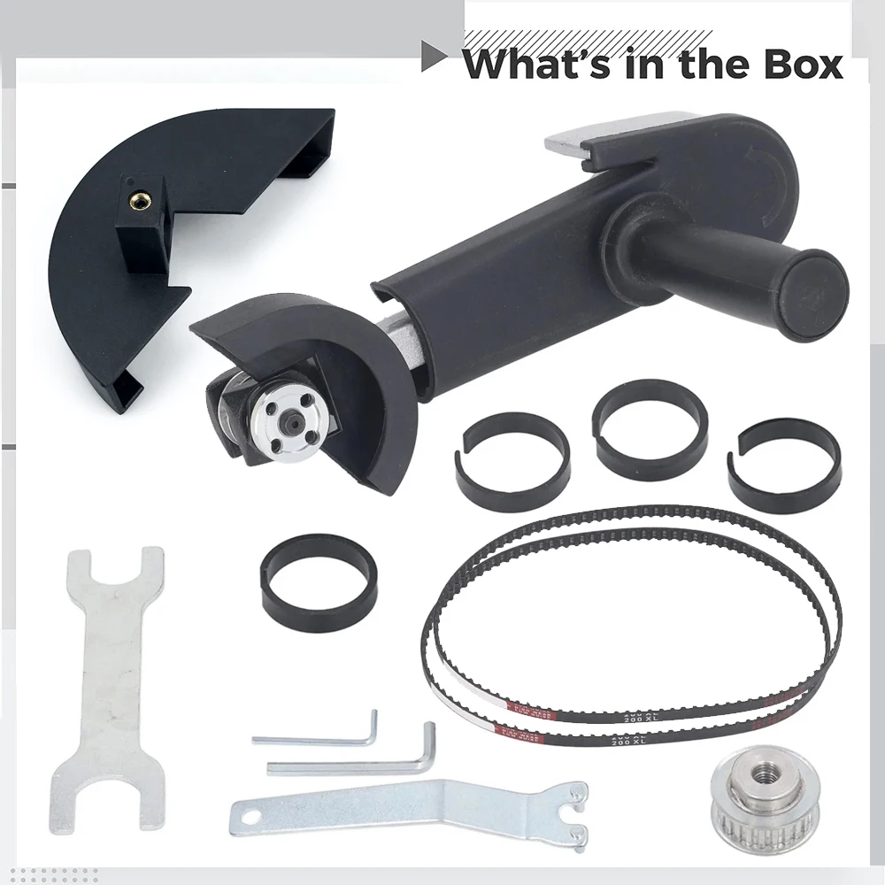 Angle Grinder to Engraver Adapter Kit:M10/M14/US Thread-Heavy Duty Converter with Safety Lock&3 Jaw Chuck for Wood/Metal Carving