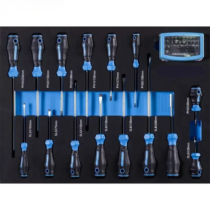 310Pcs Lockable Seven-Drawer Auto Repair Tool Cabinet Red Steel Iron Tool Set Workshop Garage Storage Box