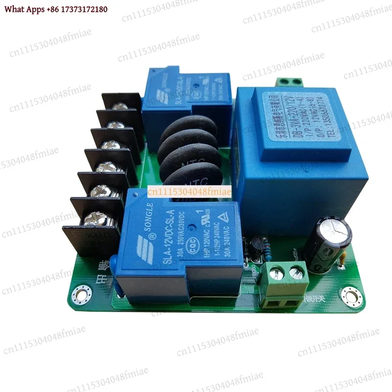 Soft Start Board for Class A Amplifier Power Supply with Over-Temperature Protection