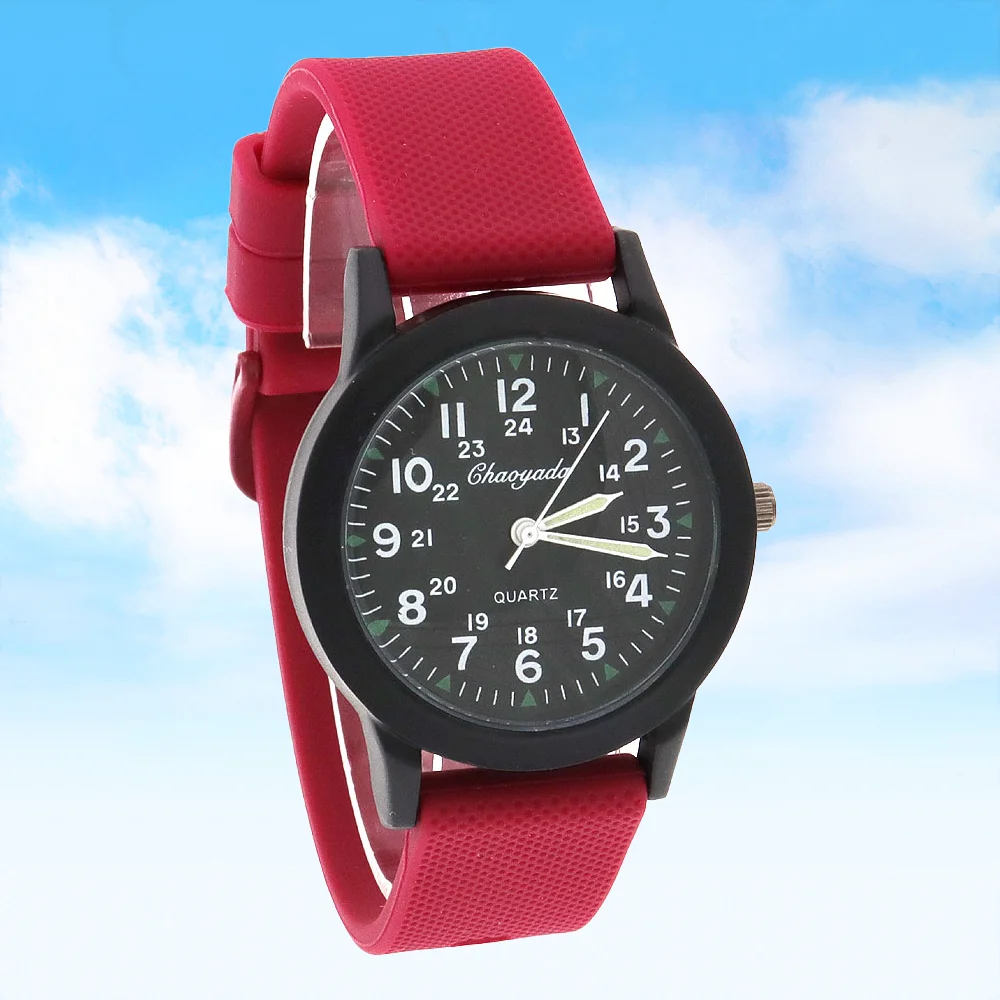 

Waterproof Kids Boys Sports Watch with Silicone Strap Quartz Movement Trendy Student Timepiece