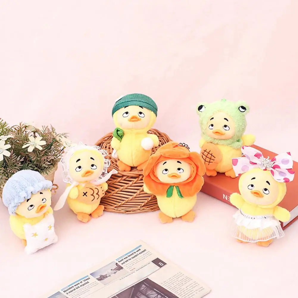 Duck Plush Toy High-quality Plush Doll Yellow Duckling Plush Doll Keychain for Car Backpack Cute Stuffed Toy Ornament for Wallet