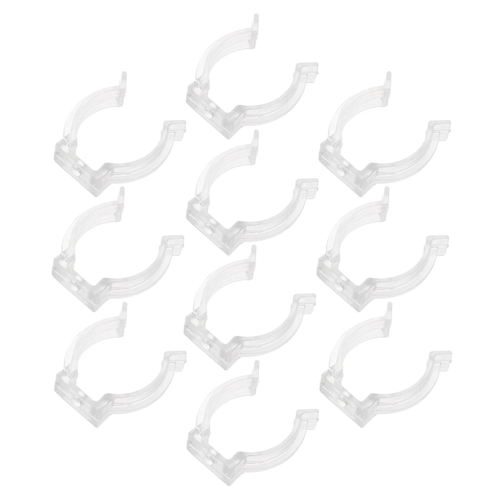 

10 Pcs Lamp Tube Clip Round Tube Plastic LED Holder Easy Installation Material Fluorescent Tubes Compatible