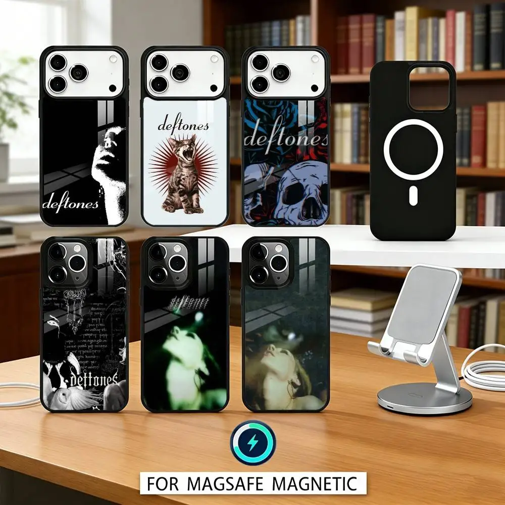 

R-Rock B-Band Deftones Phone Case For iPhone17,16,15,14,13,12,Pro,Max,Magnetic For Magsafe Wireless Charging