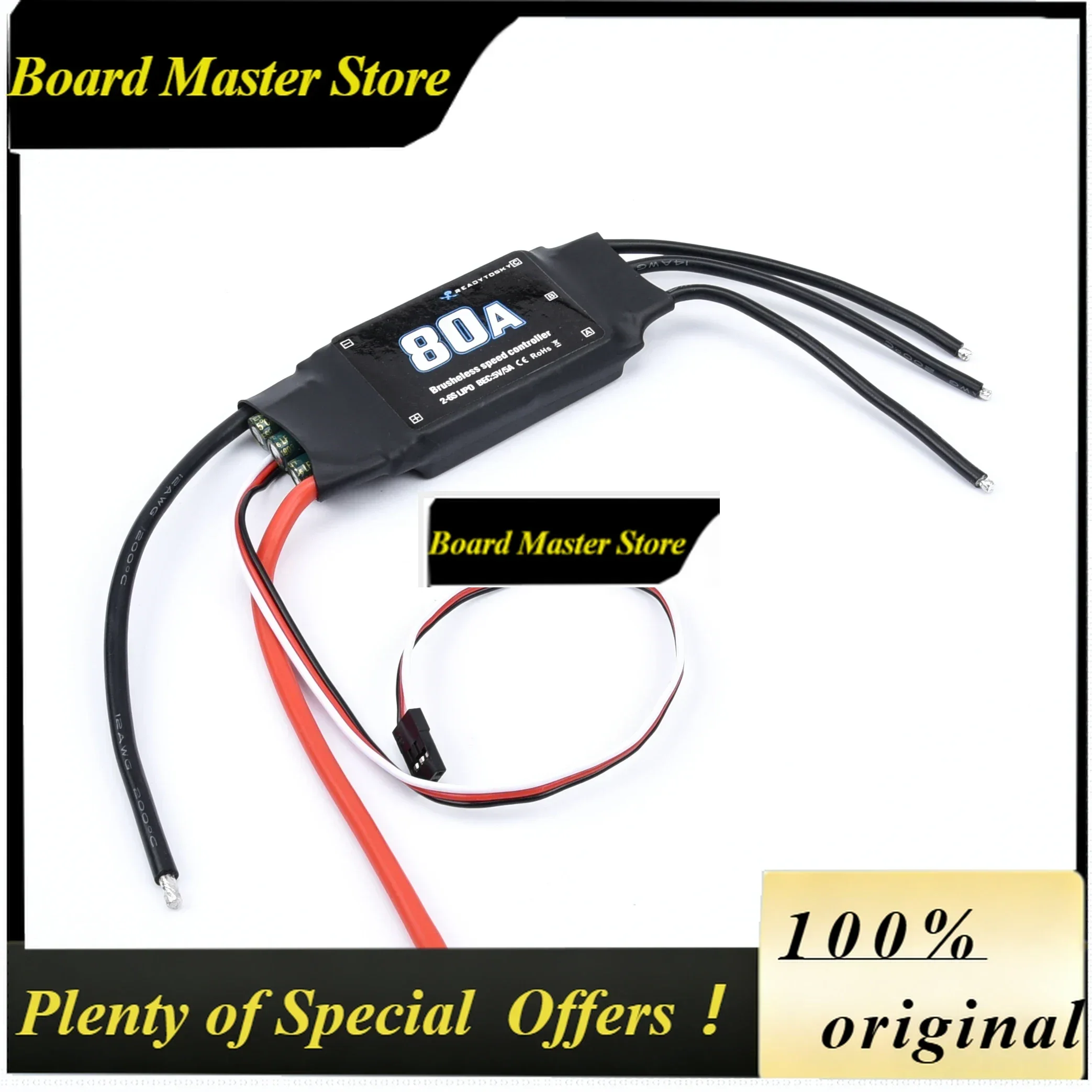 BoMaSNew 80A 2-6S ESC Brushless ESC Speed Controller With 5V 5A UBEC For RC Airplane Helicopter FPV Helicopter Drone