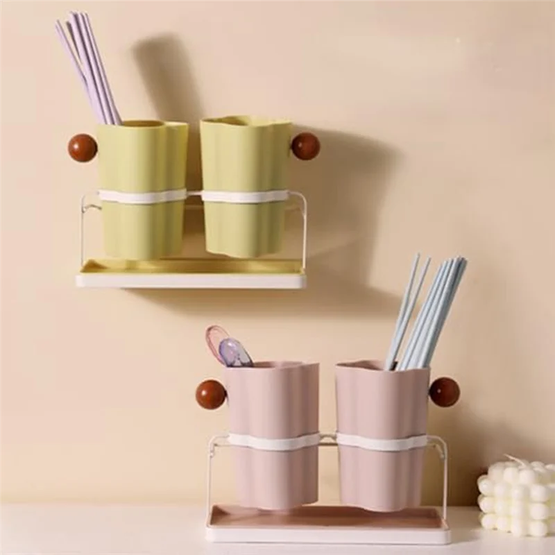 

Fashion Simple Chopsticks Tube Wall Storage Chopsticks Tube Household Storage Chopsticks Cage C