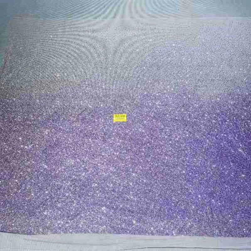 

10 Yards Fadhion Purple Patterned Wedding Dress Fabric with Mesh Gold Spray Lace 150cm Wedding Party Spray gold Tull fabric