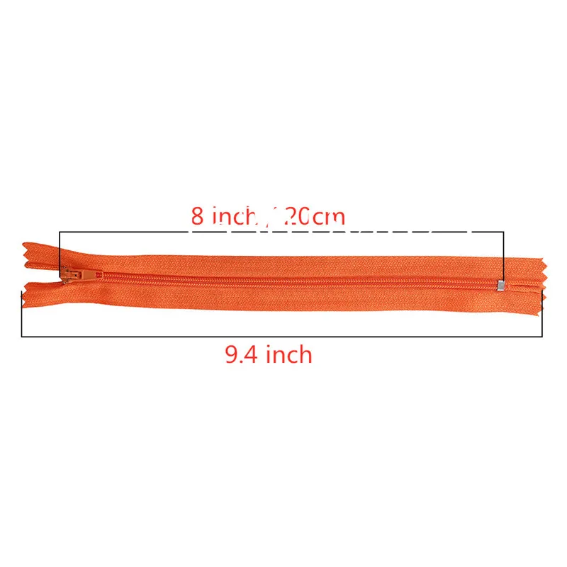 100pcs 3# Closed End Nylon Coil Zippers Tailor Sewing Craft ( 3-40 Inch) 7.5-100 CM Crafter\'s &FGDQRS (20/Color U PICK)