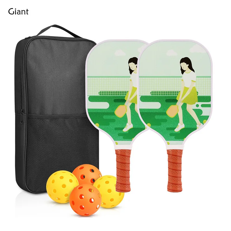 Carbon Fiber Set Pickleball Paddle Brand Good Quality Pickle ball Racquet Board Training  Pickleballs Palas Funny Competition