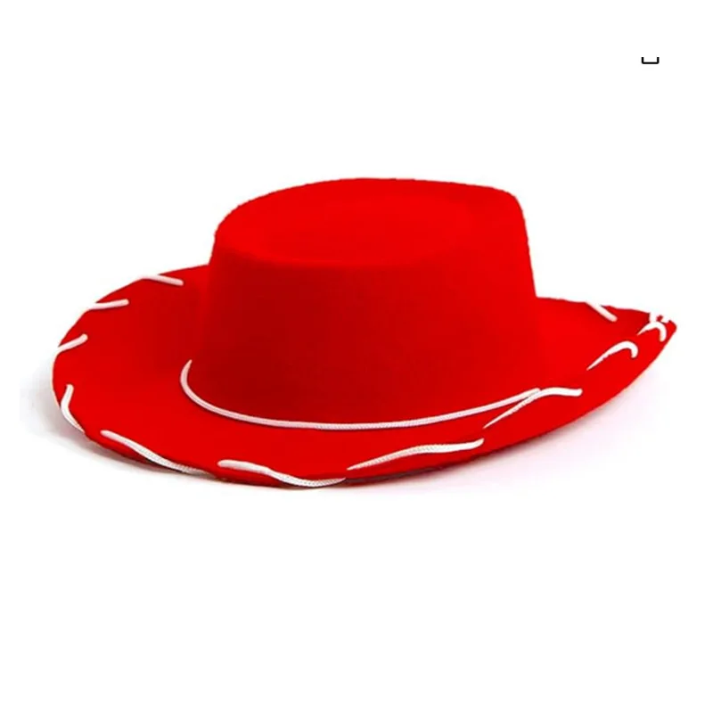 1PC Children's Cowboy Hat  Adjustable Western Big Eaves Felt Cowboy Hat Cool for Costume Accessories Prop Dress-up Party Unisex