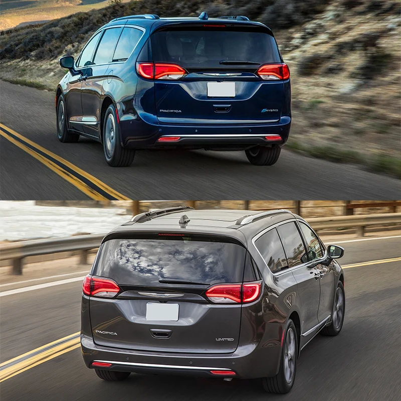 For 2017-2023 Chrysler & Pacifica Voyager Bumper Reflector Lamps Function as Tail/Brake & Rear Fog Lamps