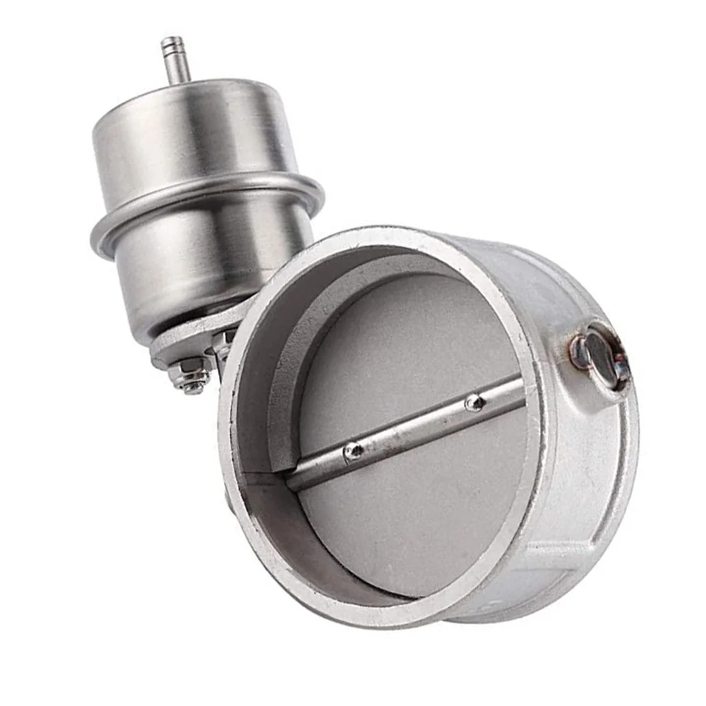 1Pcs Silver Vent Valve Normally Closed Positive Pressure Valve Driver for 51mm/2inch 63mm/2.5inch 76mm/3inch Exhaust Pipes