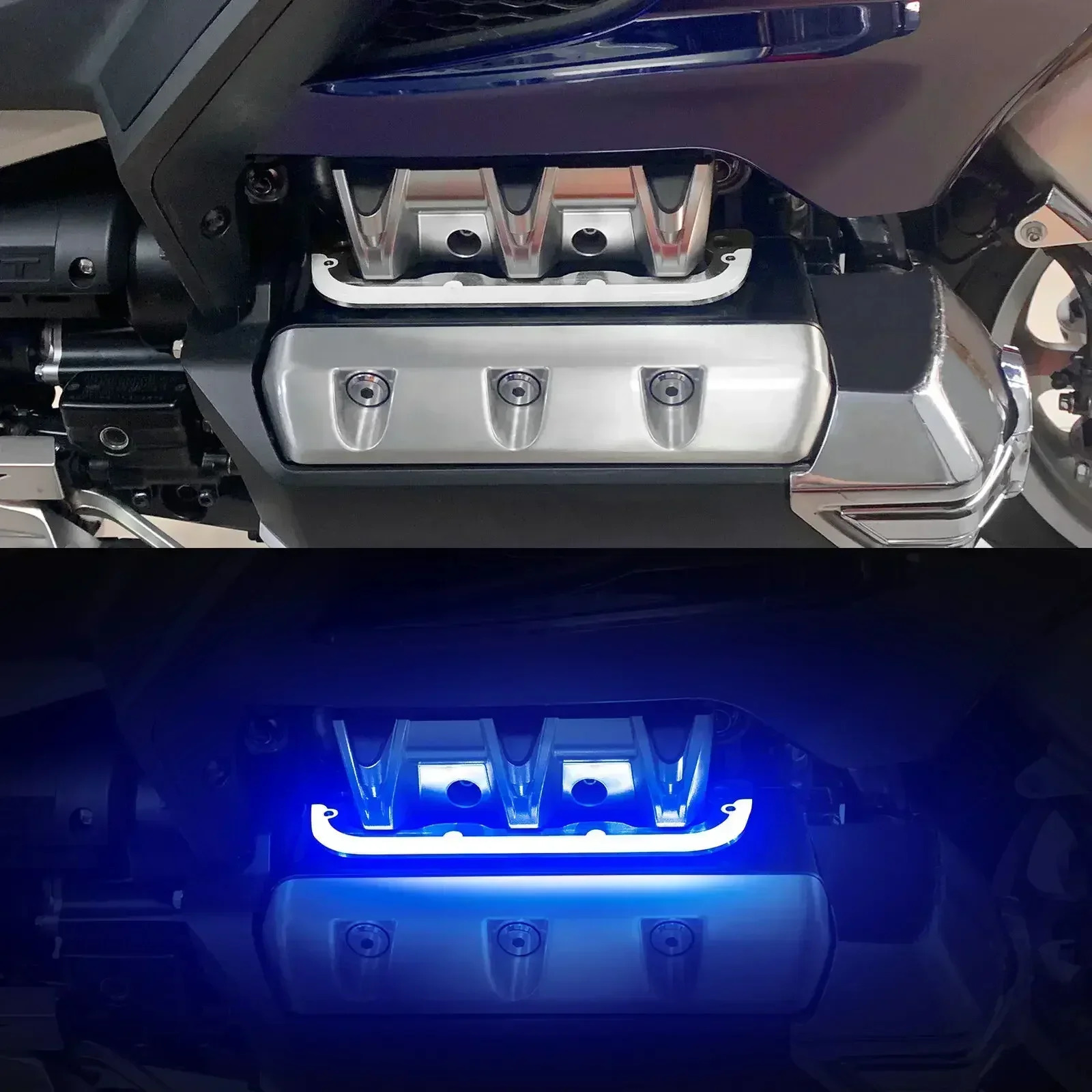 لهوندا Goldwing الذهب الجناح 1800 GL1800 2018-2022 2019 دراجة نارية الملحقات لوحات المحرك LED تشغيل ضوء المحرك