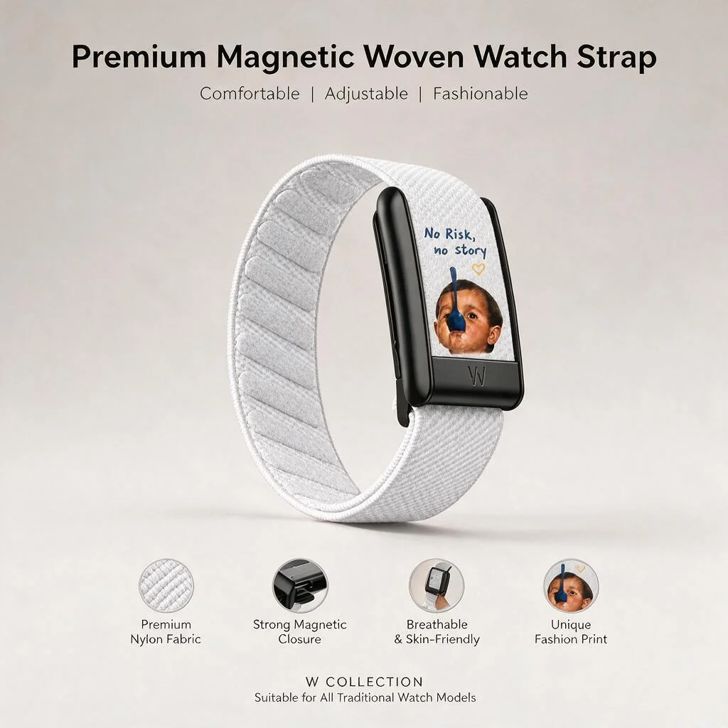 Compatible with WHOOP 5.0 MG NORISK Kids Print Nylon Woven Replacement Band Fashion Sport Fitness Wrist Strap