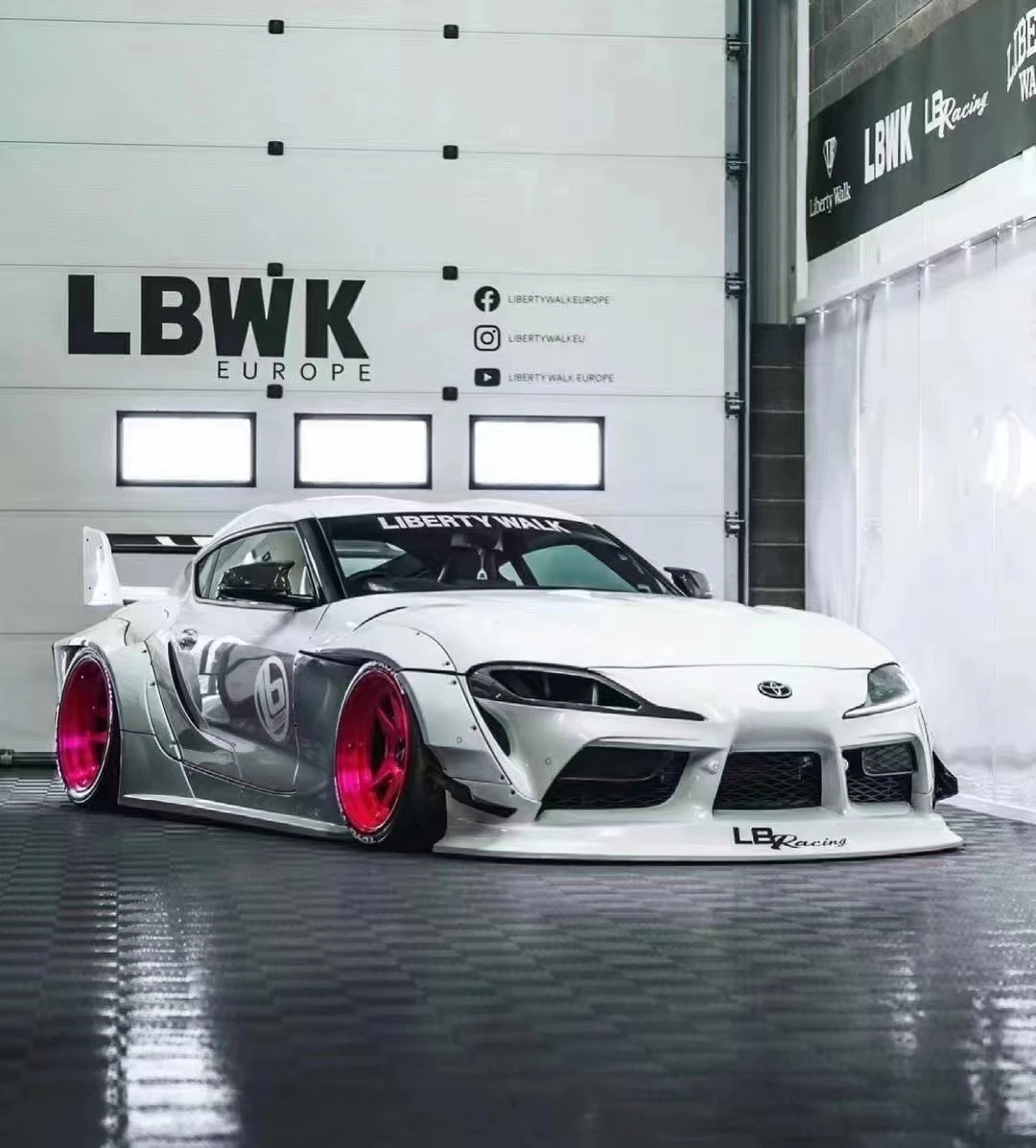 Liberty Walk Style FRP Front + Rear Full Body Kit For Toyota GR Supra A90