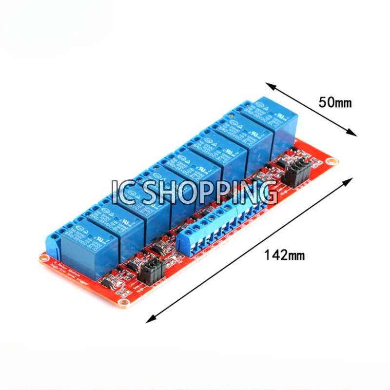 5PCS Relay Module Board Shield with Optocoupler Support High and Low Level Trigger for Arduino Electronic 1 2 4 8 Channel 5V 24V